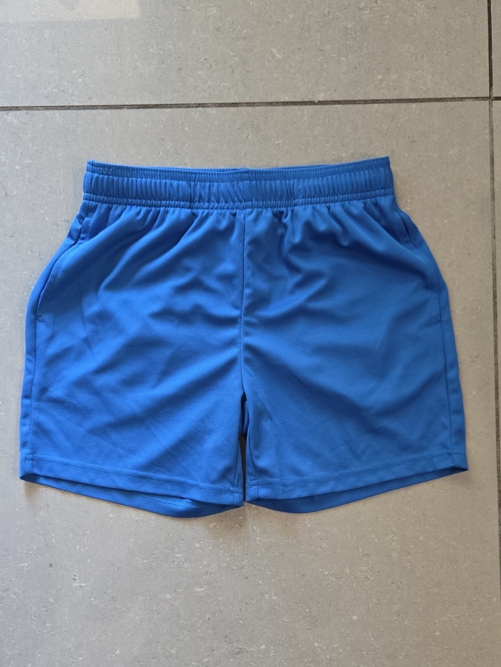Men's Athletic Royal Blue Training Shorts with Elastic Waist